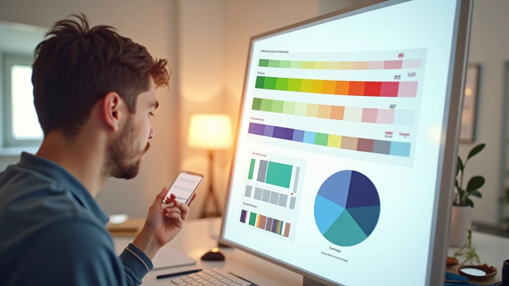 Comparação de contraste de cores para acessibilidade WCAG em interfaces digitais